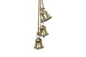Set of 3 Golden Bells on rope image