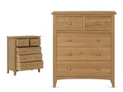 Annaghmore Kilkenny Oak 2 Over 3 Chest Of Drawers