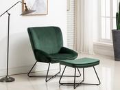 Annaghmore Teagan Chair and Stool - Green