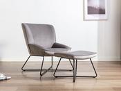Annaghmore Teagan Chair and Stool - Grey