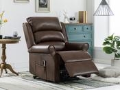 Annaghmore Windsor Lift and Tilt Dual Motor Chair - Dark Brown Leather