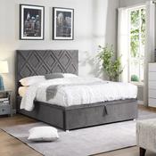 GIE Dublin Gaslift King Size Bed - Grey