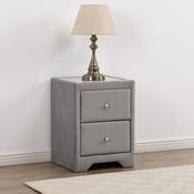 GIE Kilkenny Bedside Cabinet - Silver