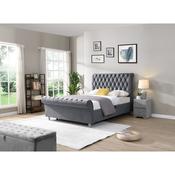 GIE Kilkenny Gas-Lift Double Bed - Grey