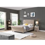 GIE Kilkenny Gas-Lift Double Bed - Mink