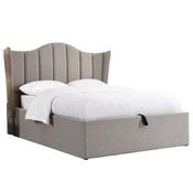 GIE Oasis Gas-Lift Double Divan Base with Wilson Headboard - Grey