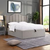 GIE Oasis Gas-Lift King Size Divan Base with Wilson Headboard - Grey