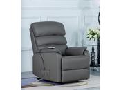 Annaghmore Savoy Leather Lift and Tilt Dual Motor Chair - Grey