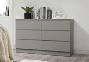 Birlea Oslo 6 Drawer Chest - Grey