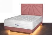 Respa Super King Size Illuminated Floating Base with Sunset Headboard