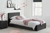 Birlea Berlin Single Ottoman Bed Frame - Black Crushed Velvet
