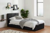 Birlea Berlin Single Ottoman Bed Frame - Black Faux Leather