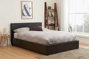 Birlea Berlin King Size Ottoman Bed Frame - Brown Faux Leather