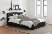 Birlea Berlin King Size Ottoman Bed Frame - Black Faux Leather