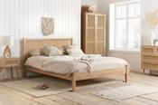 Birlea Croxley Rattan Oak King Size Bed Frame