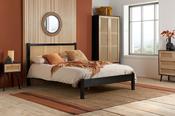 Birlea Croxley Rattan Black King Size Bed Frame