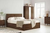Birlea Herringford Walnut Double Ottoman Bed Frame