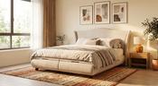 GIE Noah Gas Lift King Size Divan Base with Shay Headboard