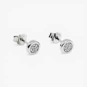 sterling silver sparkly stud earrings 38819 image