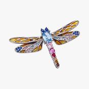 Sterling silver insect brooch 38827 image