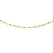 9ct  Gold diamond cut Figaro chain  279 image
