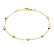 9ct Gold Square Pebble Bracelet 38859 image
