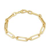 9ct gold fancy ladys trombone style link bracelet 38861 image
