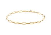 9ct gold paper link ladies bracelet 34911
