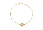 Gold Rainbow circle ladies bracelet 37841
