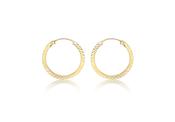 9ct yellow gold  faceted small sleepers 35211