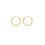 9ct yellow gold 11mm sleeper earrings 34600