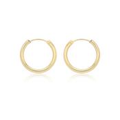 Gold 17.5mm hoop earrings 38875 image