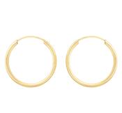 9ct gold 18mm sleepers 34839 image