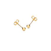 9ct yellow gold polished 3mm ball stud 34738