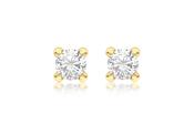 Gold CZ Earrings 37848