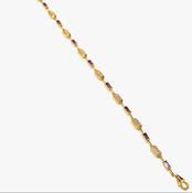 Gold tone linear lilac bracelet 38812 image