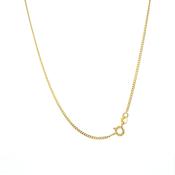 9ct gold diamond cut curb chain, 20"/51cm 36578 image