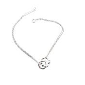 Ladys organic bracelet in silver 38916 image