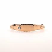 Babys Rolled Gold christening bangle 38912
