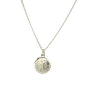 12mm round silver mini St. Christopher medal 38774 image