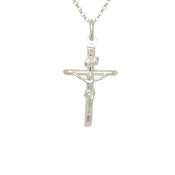 Sterling silver medium crucifix and chain 10427 image