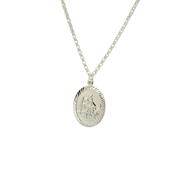 Silver Oval St. Christopher medal 38773 image