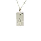Silver St. Christoper medal with feature Hallmark 38557