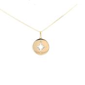 Gold Compass pendant -I'll find my way Home 36641 image