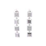 Multi panel drop earrings 37670 image