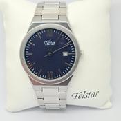 Telstar M1077 BSL Manhattan silver tone gents watch 38432