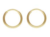 12mm 14ct Gold Filled hinged sleepers 38778