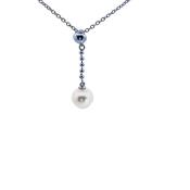 Sterling silver pearl pendant 37295 image