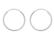 Sterling Silver hinged Sleeper Hoops 18mm 38777