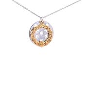 Gold toned Claddagh Shamrock double pendant 37347 image